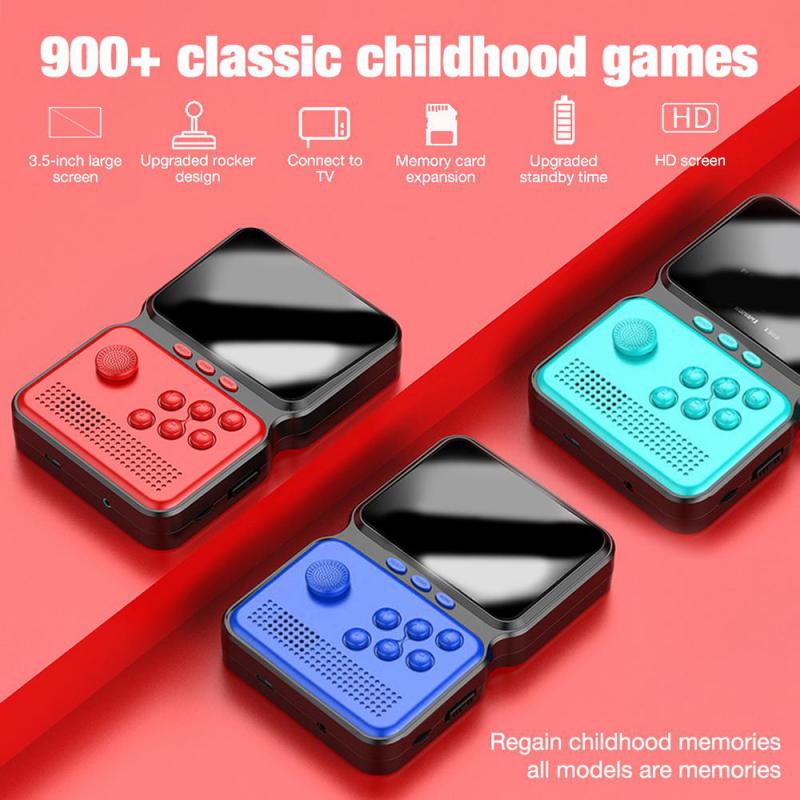 Gamer Gaming rétro Portable Mini Console de poche 16-Bit 3.0 pouces couleur LCD enfants couleur jeu joueur intégré 990 + jeux