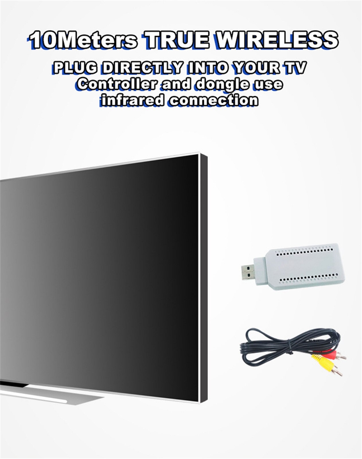 Console de jeu vidéo classique avec 620 jeux classiques rétro 4k Tv Hdmi /av Console de jeu 8 bits lecteur de jeu portable manette #3