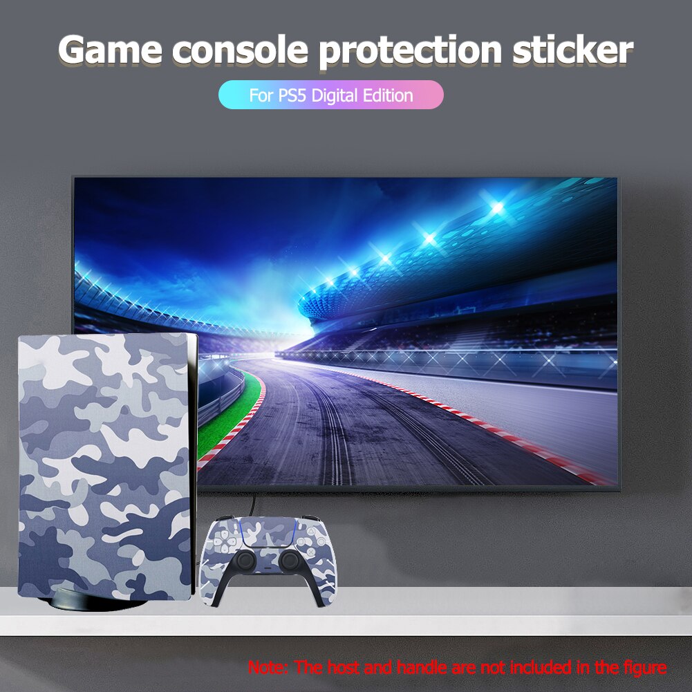 Contrôleur de Console de jeu autocollants Kit de couverture accessoires de Machine électronique pour Sony PS5 décalcomanies amovibles numériques
