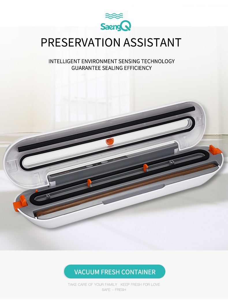 SaengQ meilleur scelleur de nourriture sous vide 220V/110V automatique Commercial ménage alimentaire scellant sous vide Machine d'emballage comprennent 10 pièces sacs