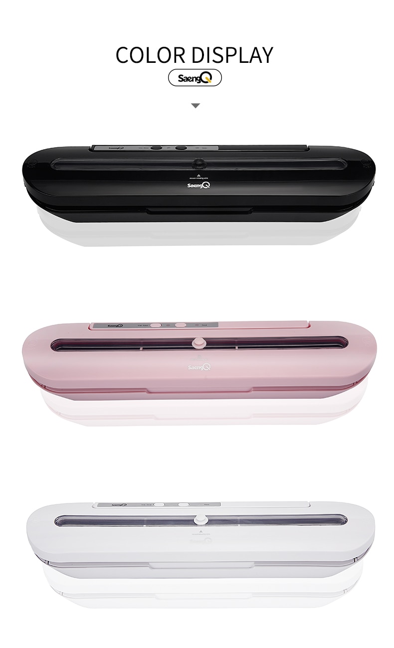 SaengQ meilleur scelleur de nourriture sous vide 220V/110V automatique Commercial ménage alimentaire scellant sous vide Machine d'emballage comprennent 10 pièces sacs