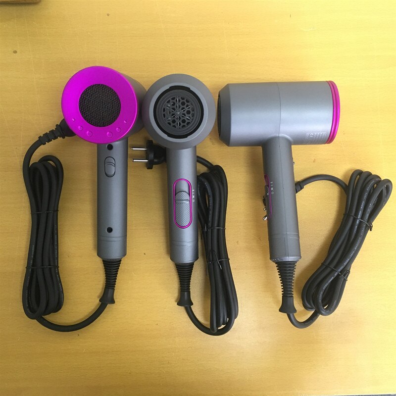 Sèche-cheveux professionnel fort vent Salon sèche brosse à Air chaud et Air froid vent négatif ionique marteau souffleur sec électrique sèche-cheveux
