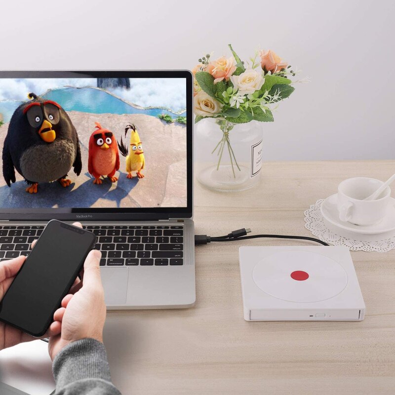 Lecteur DVD externe USB 3.0 lecteur CD/DVD +/-RW/lecteur DVD Portable pour ordinateur Portable graveur CD ROM Compatible lecteur CD USB lecteurs vidéo
