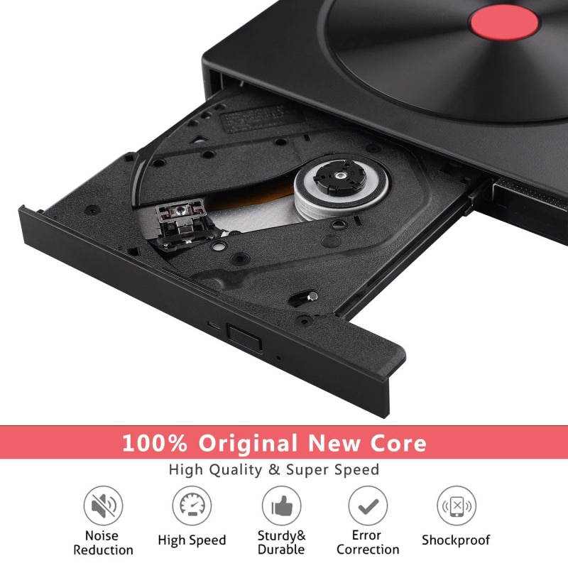 Lecteur DVD externe USB 3.0 lecteur CD/DVD +/-RW/lecteur DVD Portable pour ordinateur Portable graveur CD ROM Compatible lecteur CD USB lecteurs vidéo