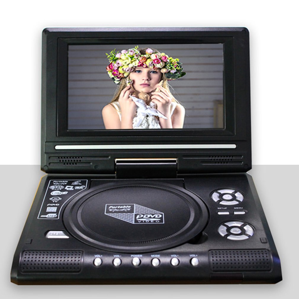 7.8 pouces Portable HD TV maison voiture lecteur DVD VCD CD MP3 lecteur DVD USB SD cartes RCA TV Portable câble jeu 16:9 rotation écran LCD 7.8 pouces Portable HD TV maison voiture lecteur DVD VCD CD MP3 lecteur DVD USB SD cartes RCA TV Portable câble jeu 16:9 rotation écran LCD