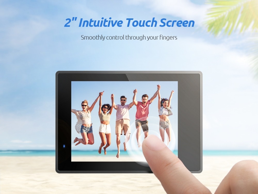 Caméra d'action VanTop Moment D4UQ 4K caméra étanche sous-marine 20MP avec écran tactile Wifi télécommande sans fil caméra grand Angle 170 °