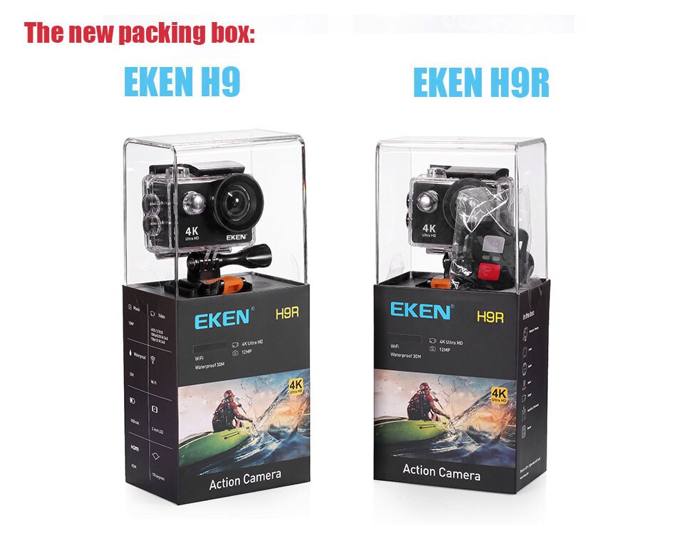 Nouveauté! Original Eken H9R / H9 Ultra HD 4K caméra d'action 30m étanche 2.0 'écran 1080p sport caméra aller extrême pro cam Nouveauté! Original Eken H9R / H9 Ultra HD 4K caméra d'action 30m étanche 2.0 'écran 1080p sport caméra aller extrême pro cam