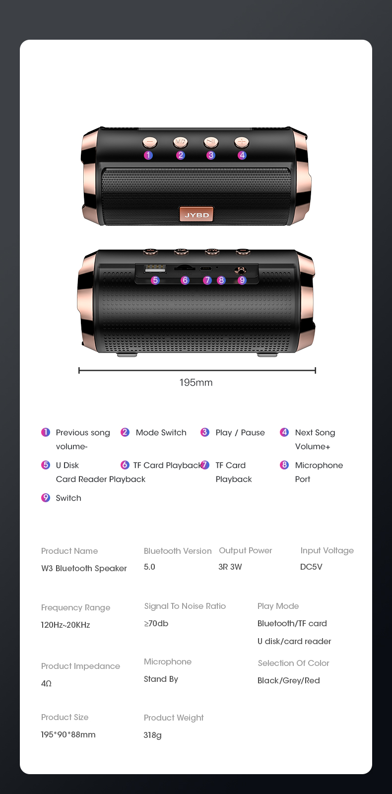 Haut-parleurs Bluetooth véritable sans fil puissant haut-parleur de basse stéréo boîte de son gamme complète haut-parleur colonne IPX7 étanche Home cinéma