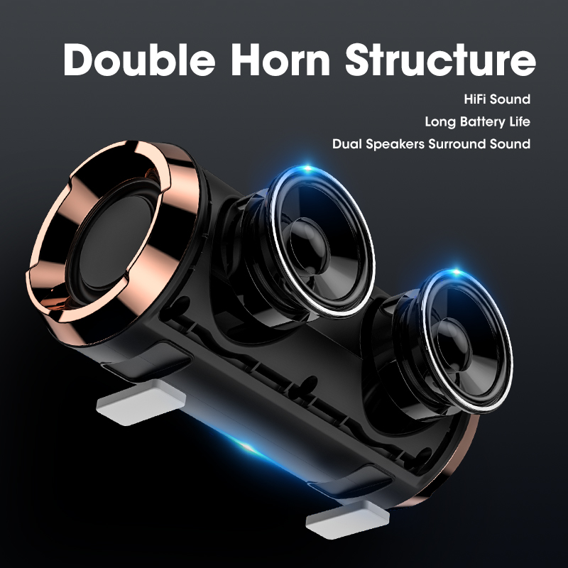 Haut-parleurs Bluetooth véritable sans fil puissant haut-parleur de basse stéréo boîte de son gamme complète haut-parleur colonne IPX7 étanche Home cinéma