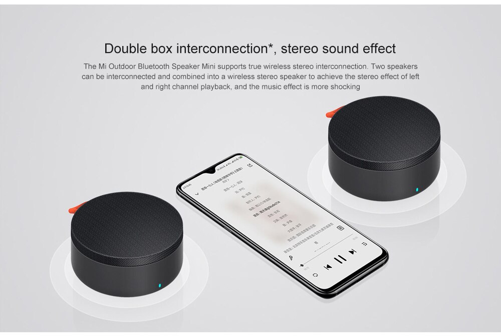 Xiaomi Mi portable bluetooth 5.0 haut-parleur étanche à la poussière étanche 10 heures d'autonomie en plein air haut-parleur sans fil