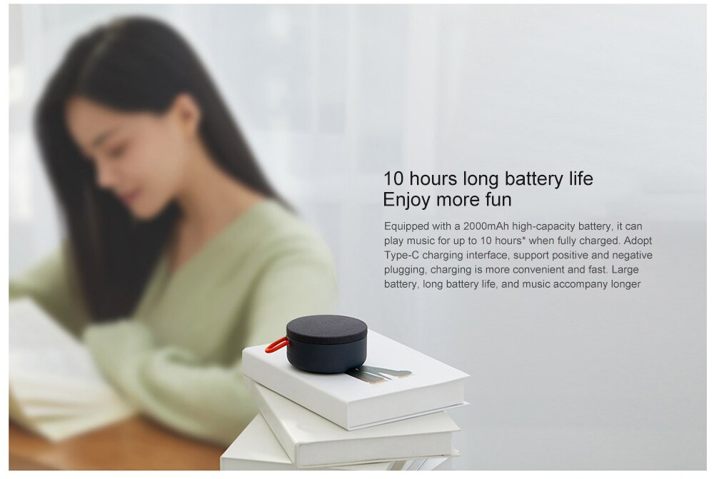Xiaomi Mi portable bluetooth 5.0 haut-parleur étanche à la poussière étanche 10 heures d'autonomie en plein air haut-parleur sans fil