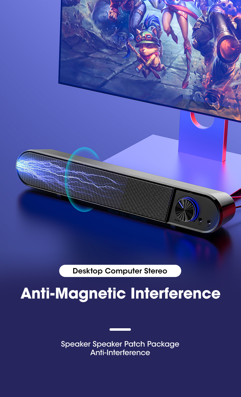 Barre de haut-parleur pour ordinateur Barre de haut-parleur pour ordinateur