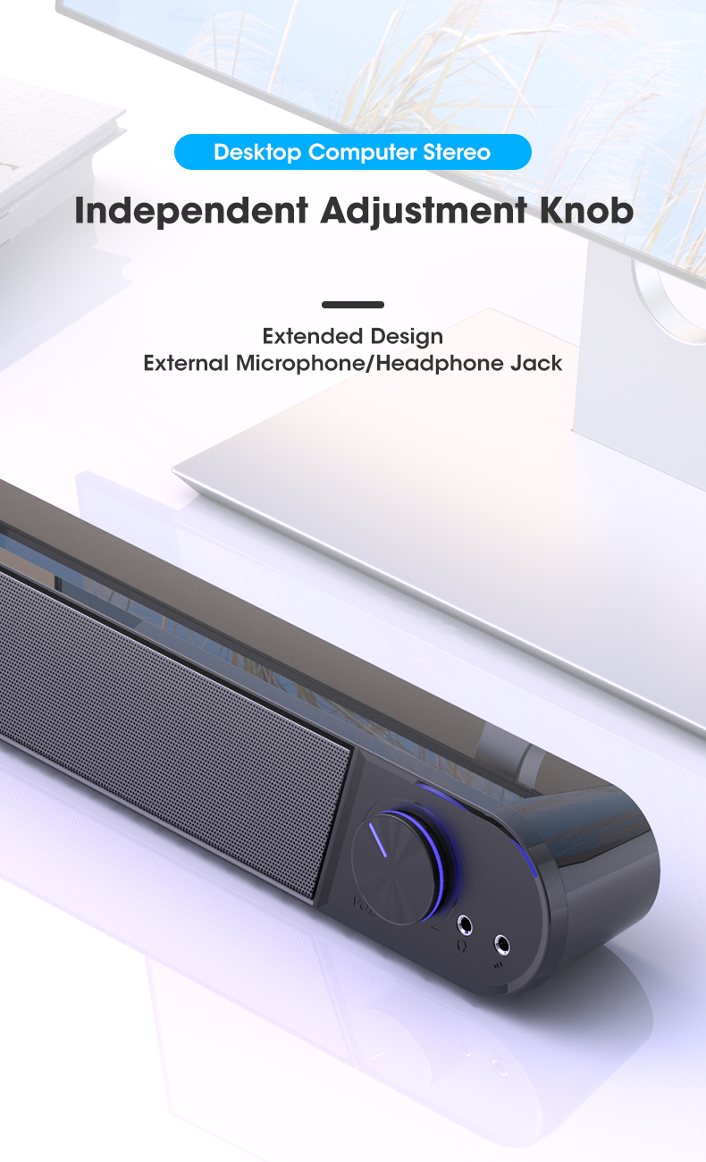 Barre de haut-parleur pour ordinateur Barre de haut-parleur pour ordinateur