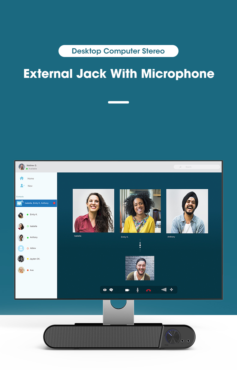 Barre de haut-parleur pour ordinateur Barre de haut-parleur pour ordinateur