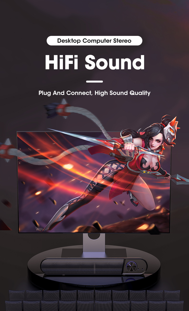 Barre de haut-parleur pour ordinateur Barre de haut-parleur pour ordinateur