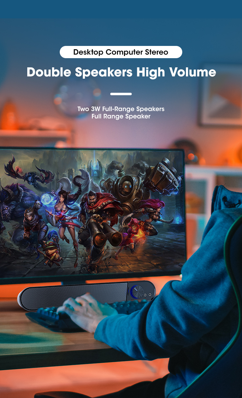 Barre de haut-parleur pour ordinateur Barre de haut-parleur pour ordinateur