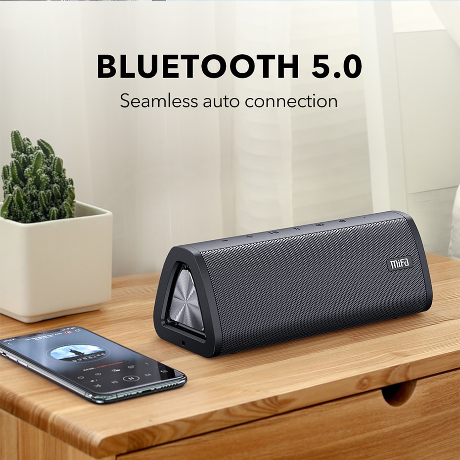 Mifa A10 – Enceinte Bluetooth 5.0, haut parleur portable, 360 degrés, son stéréo, 20 W, IPX7, étanche, sans fil, haut-parleur, 24 heures d'autonomie