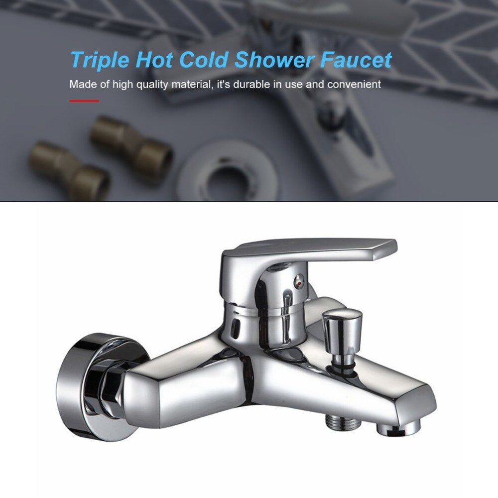 2020 en Stock! Robinet de douche baignoire robinet de douche Triple robinet de douche froide chaude robinet de baignoire mural robinet d'eau pour salle de bain 2020 en Stock! Robinet de douche baignoire robinet de douche Triple robinet de douche froide chaude robinet de baignoire mural robinet d'eau pour salle de bain