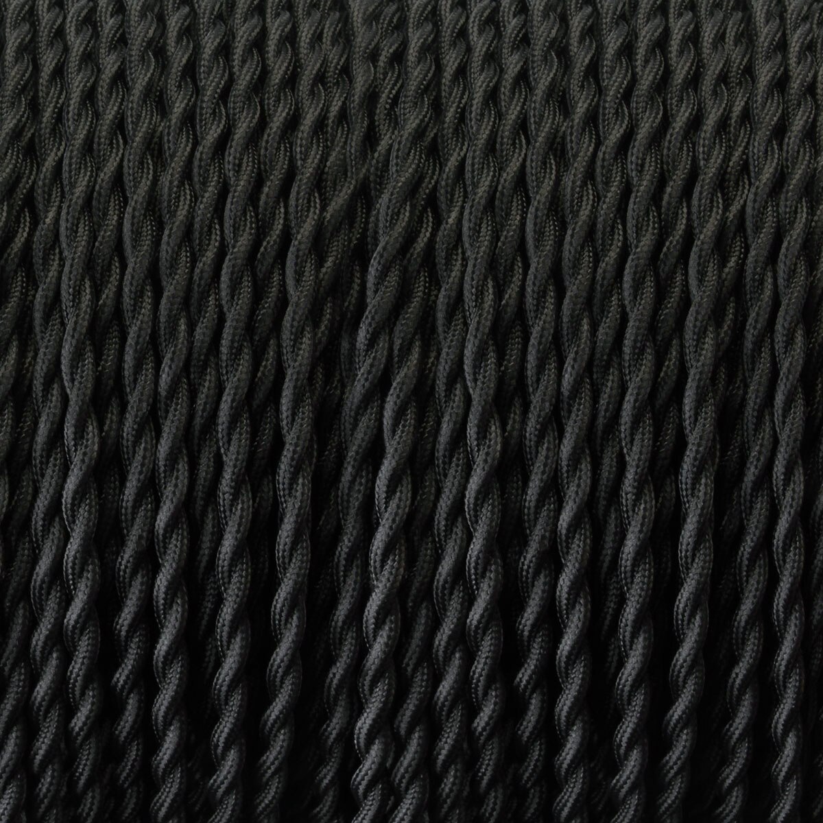 Câble électrique torsadé noir en tissu torsadé Vintage, fil de 5, 10 ou 20 mètres à 2 cœurs, cordon Flexible en soie tissée