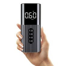 Mini pompe à Air Portable multifonction, affichage numérique, surveillance de la pression des pneus de véhicule, Mini pompe à Air à rayures noires