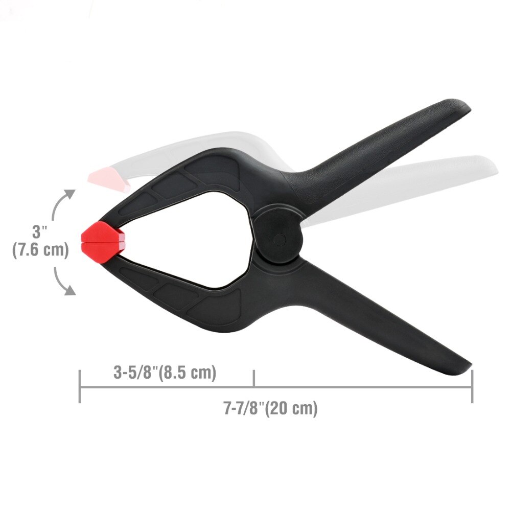 WORKPRO – jeu de pinces à ressort robustes, en plastique, pour le travail du bois, outils de bricolage, 20 pièces/lot