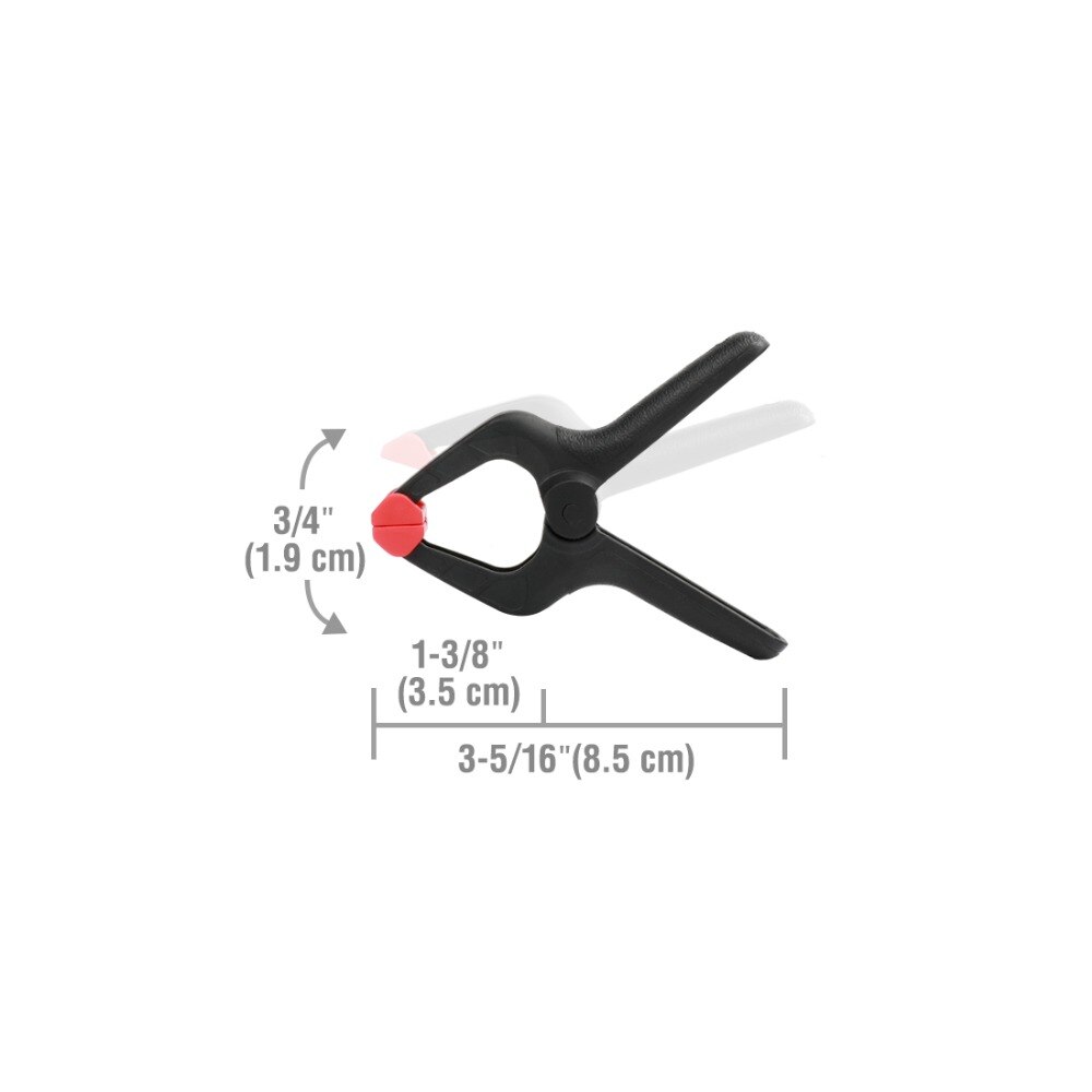 WORKPRO – jeu de pinces à ressort robustes, en plastique, pour le travail du bois, outils de bricolage, 20 pièces/lot