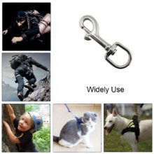 Crochet à pression ovale en acier inoxydable 316, 5 pièces, qualité Marine, à une extrémité pivotante, 65mm 72mm 82mm 91mm pour laisse de chien, plongée sous-Marine