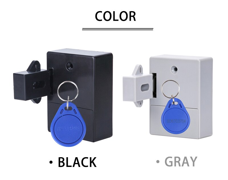 NAIERDI Invisible Capteur Serrure EMID IC Carte Tiroir D'armoire Numérique Intelligent Serrures Électroniques Pour Armoire Meubles Quincaillerie