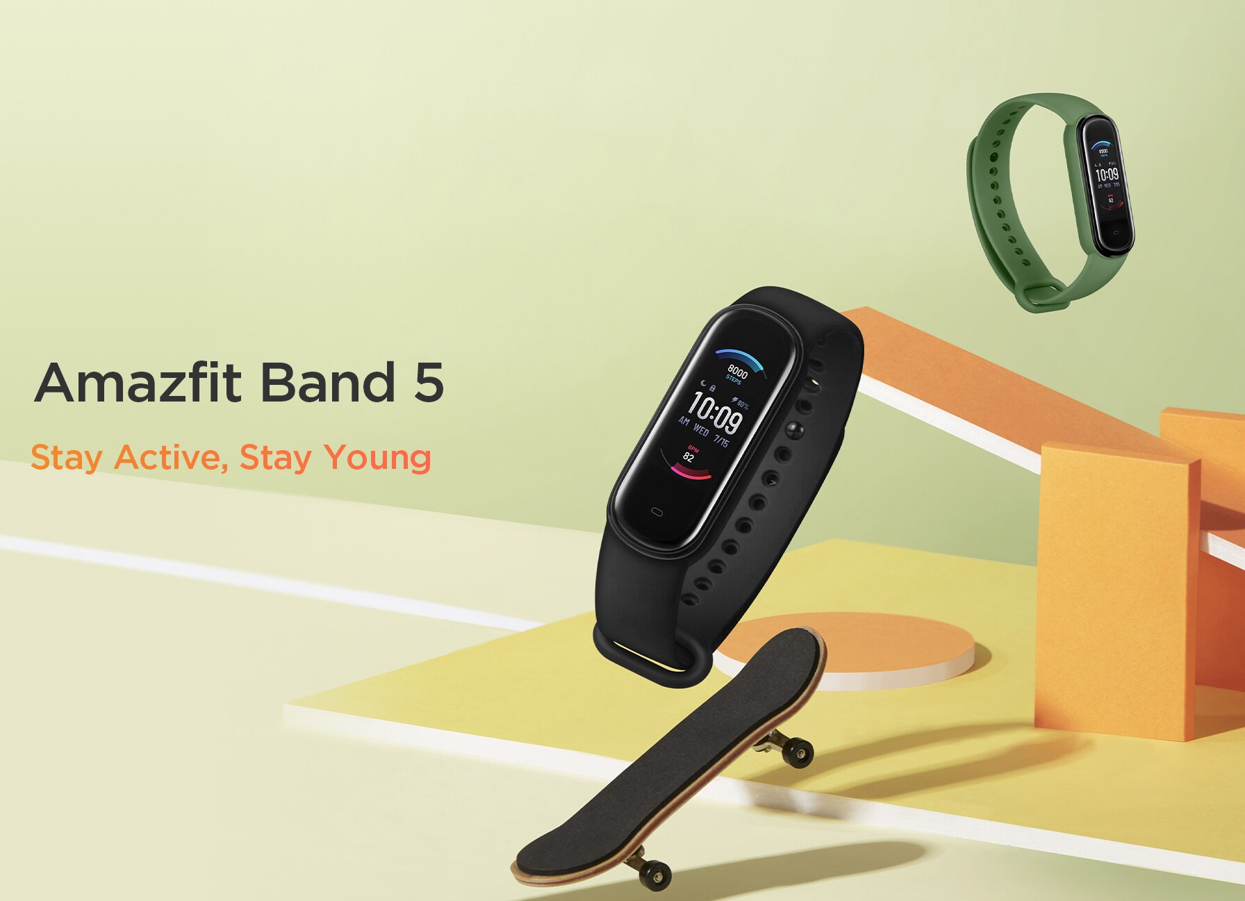 2020 nouveau Amazfit bande 5 Bracelet intelligent couleur affichage fréquence cardiaque Fitness Tracker étanche Bluetooth 5.0 Sport Bracelet intelligent