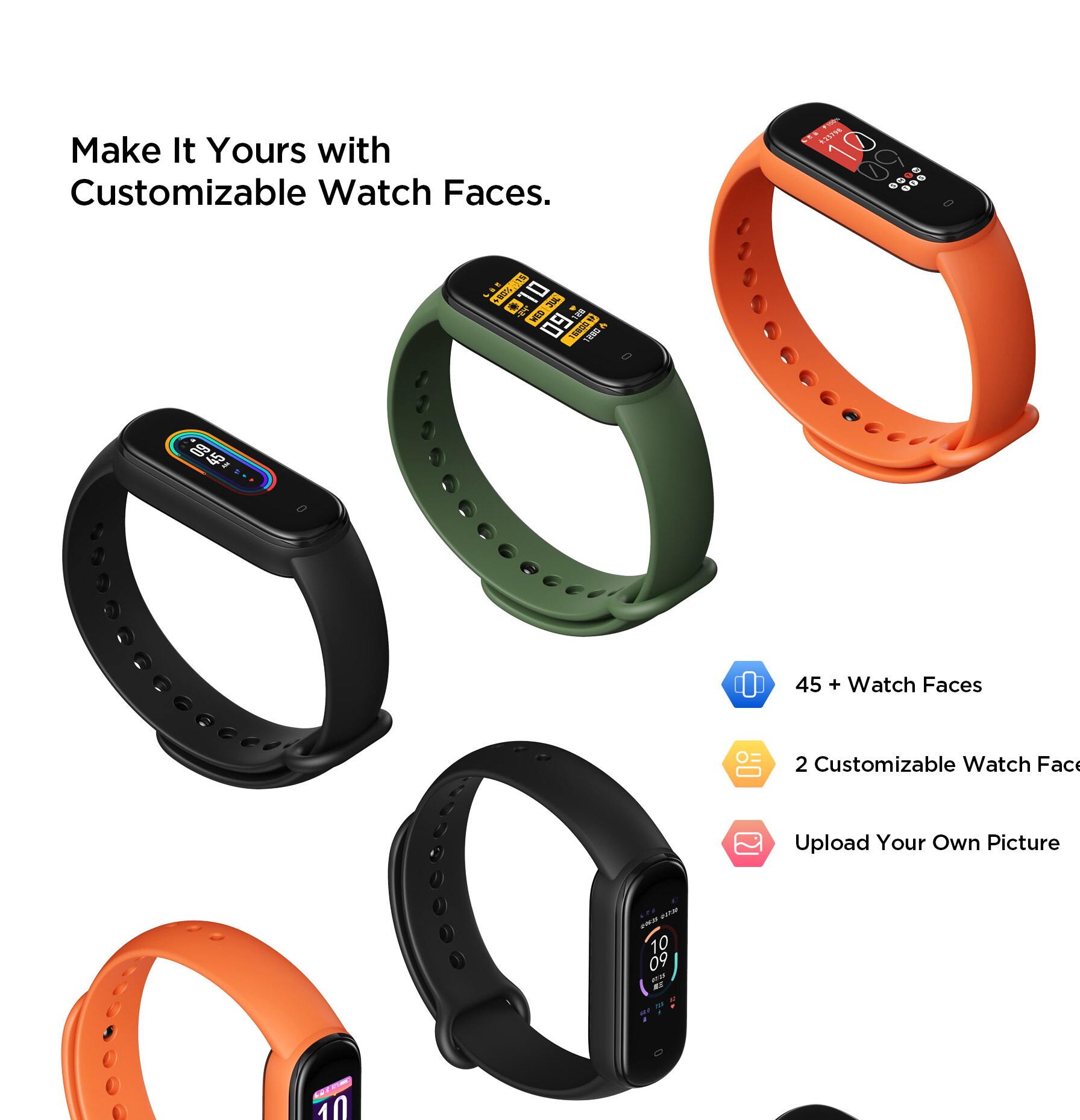 2020 nouveau Amazfit bande 5 Bracelet intelligent couleur affichage fréquence cardiaque Fitness Tracker étanche Bluetooth 5.0 Sport Bracelet intelligent