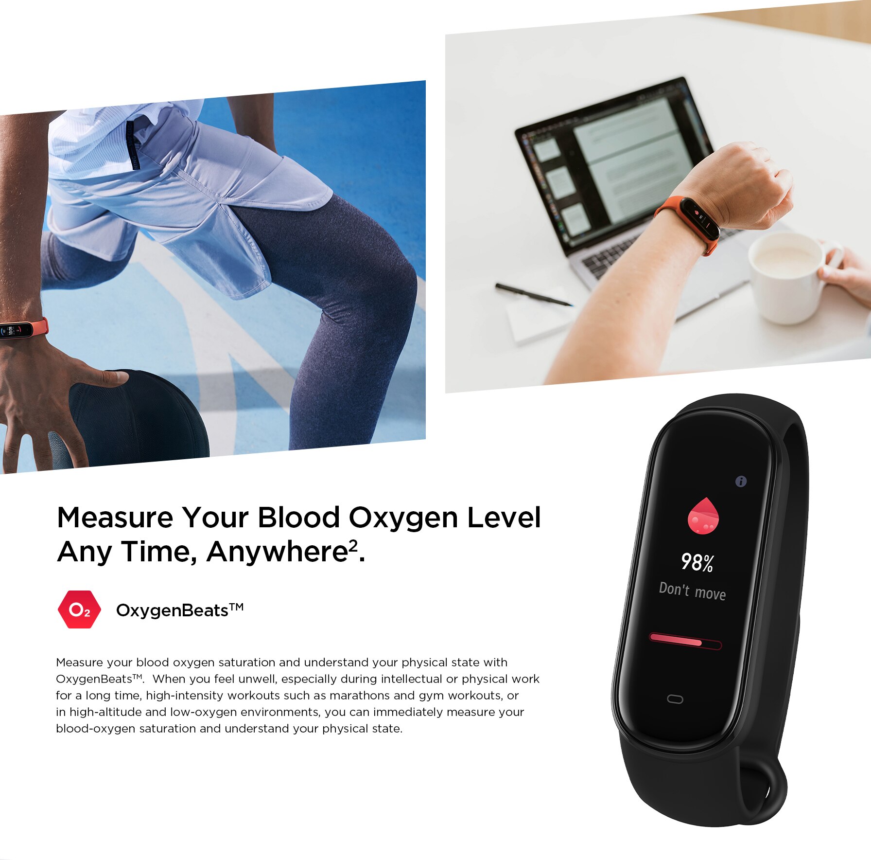 2020 nouveau Amazfit bande 5 Bracelet intelligent couleur affichage fréquence cardiaque Fitness Tracker étanche Bluetooth 5.0 Sport Bracelet intelligent