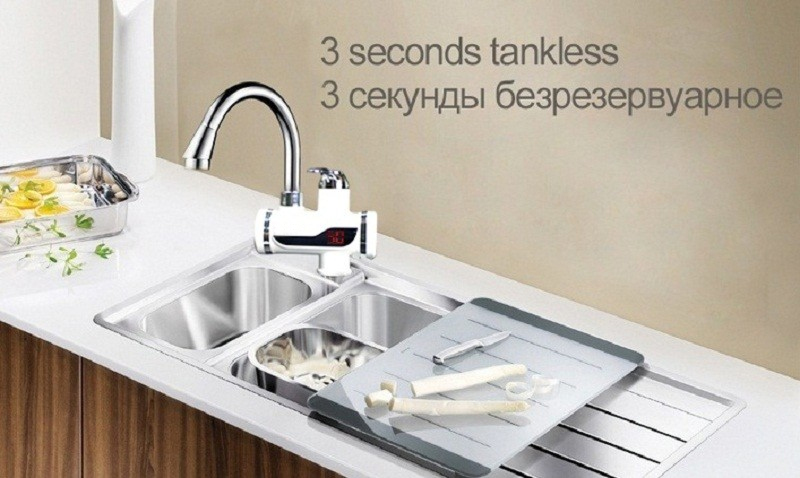 KBAYBO – robinet chauffe-eau instantané sans réservoir, 3000W, 2 types de sortie, pour la cuisine, douche chaude