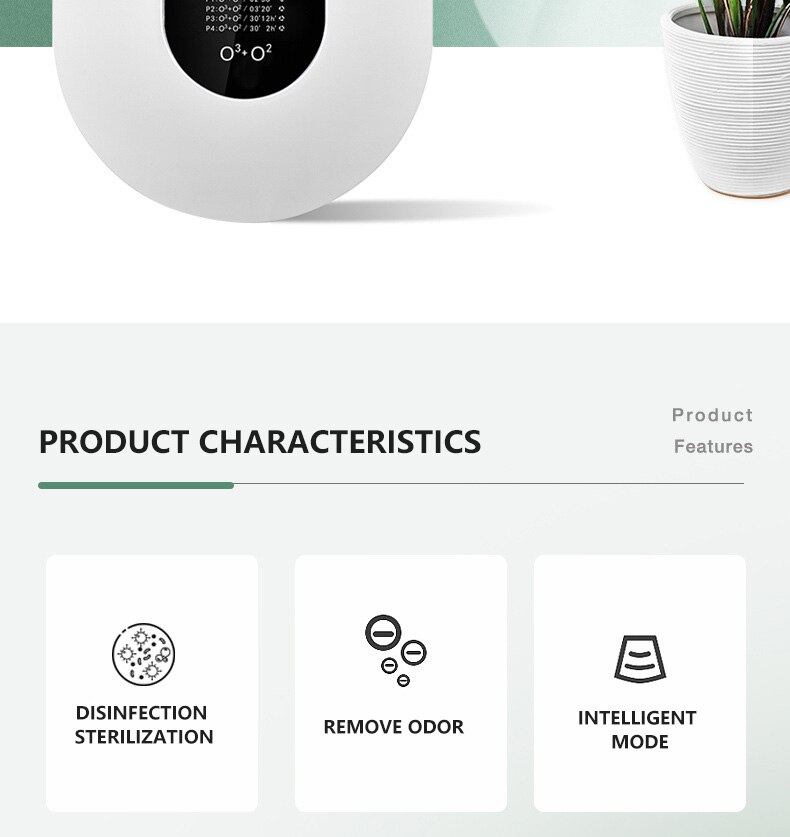 Générateur d'ozone 220v, déodorant intelligent au formaldéhyde, purificateur d'air, déodorant pour cuisine, toilettes