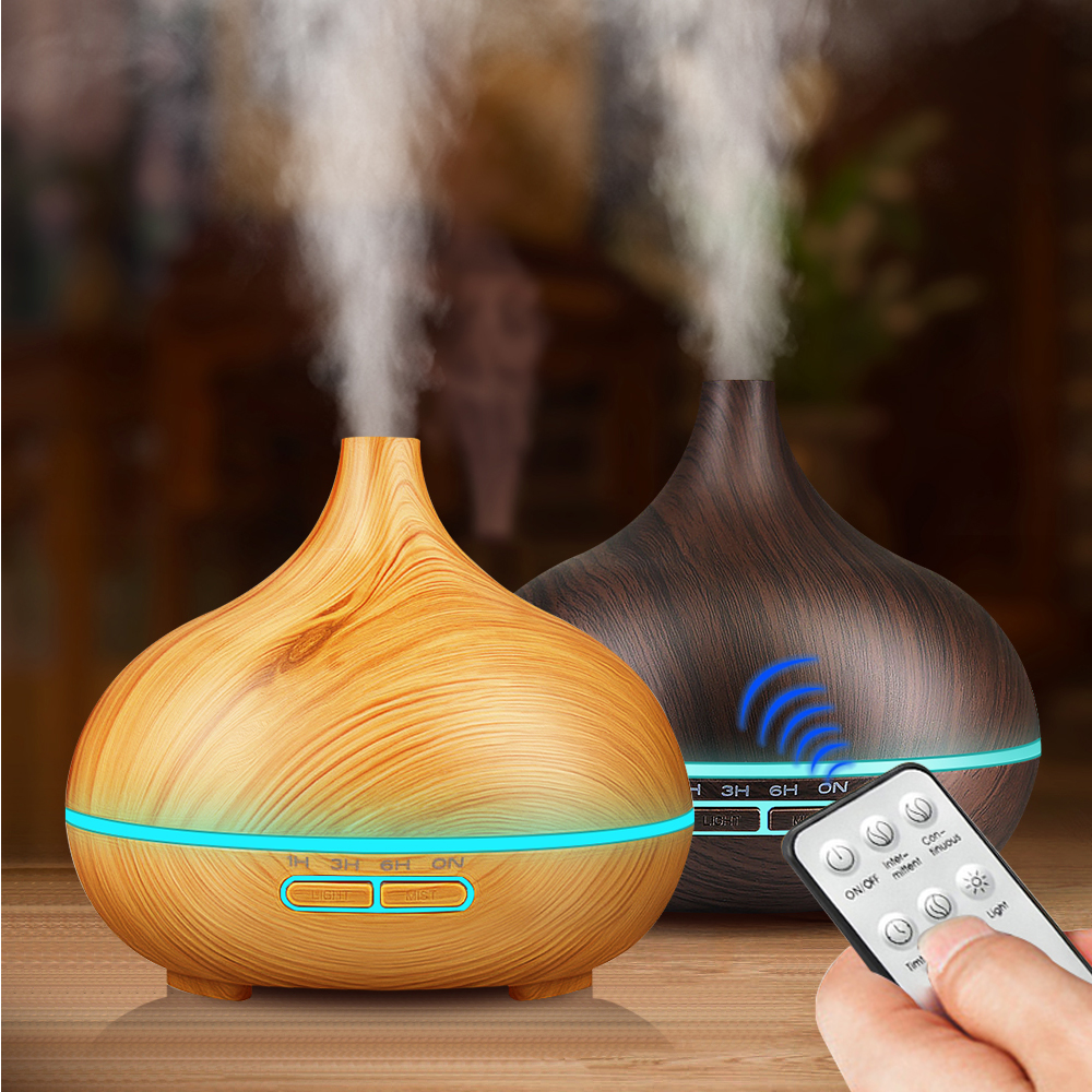 Fabricant ultrasonique électrique de brume fraîche d'aromathérapie de diffuseur d'huile essentielle d'humidificateur d'air de l'arome 550ml pour la télécommande à la maison