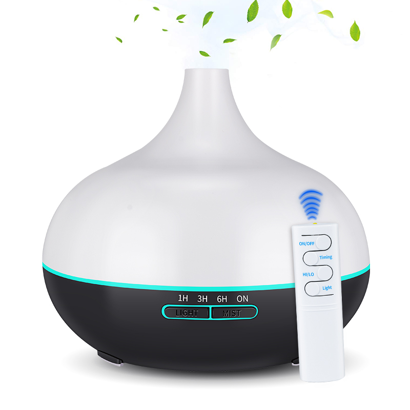 Fabricant ultrasonique électrique de brume fraîche d'aromathérapie de diffuseur d'huile essentielle d'humidificateur d'air de l'arome 550ml pour la télécommande à la maison