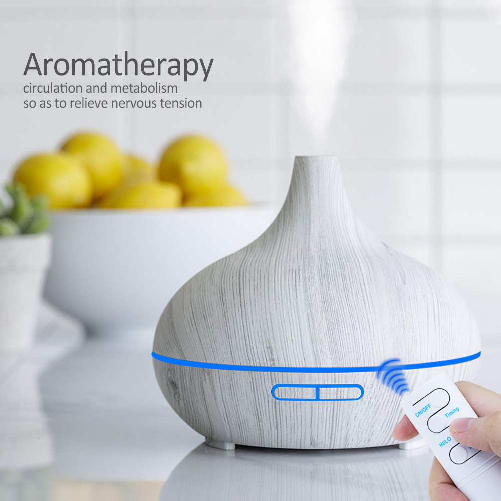 Fabricant ultrasonique électrique de brume fraîche d'aromathérapie de diffuseur d'huile essentielle d'humidificateur d'air de l'arome 550ml pour la télécommande à la maison