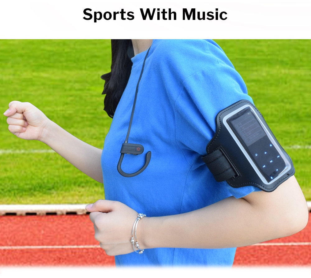 Deelife – lecteur MP3 de sport avec Bluetooth, Radio FM, pour course à pied, lecteur de musique MP 3