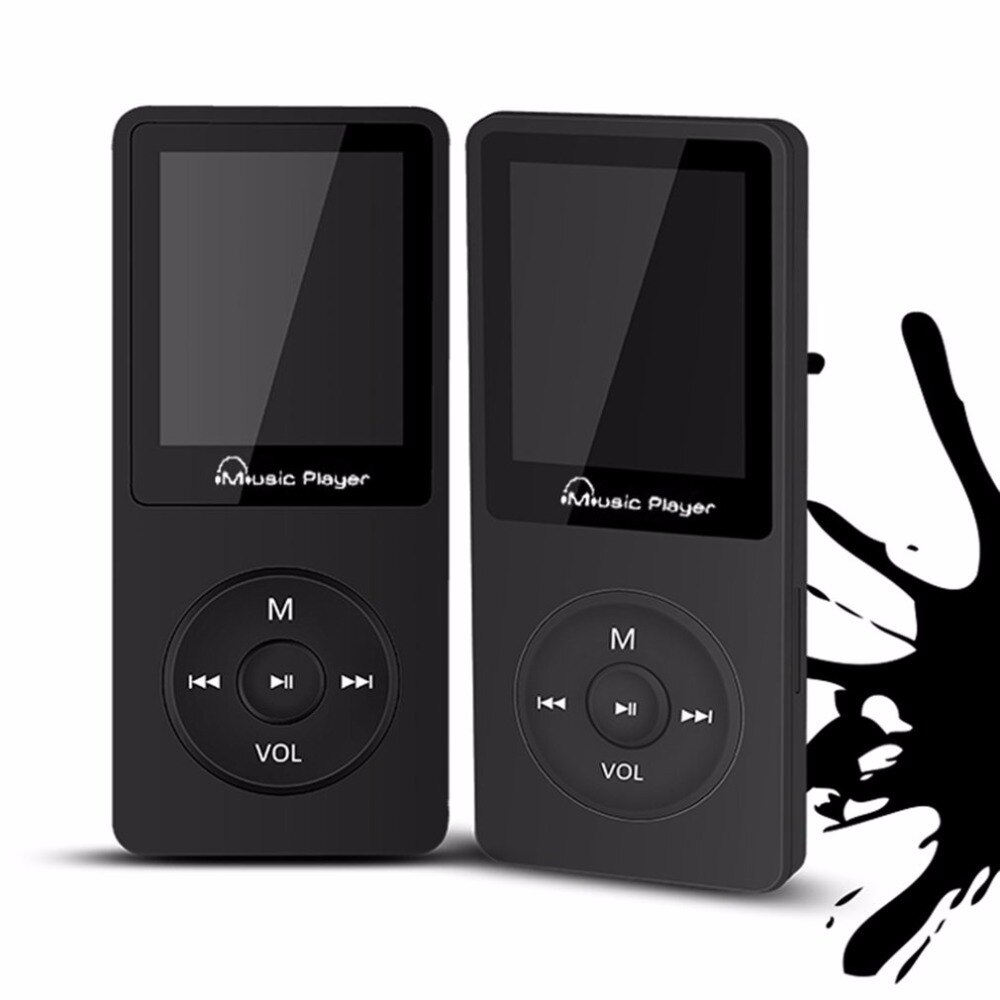 Grande capacité de mémoire lecteur MP3 Support 64GB lecteur multimédia de musique enregistreur vocal Portable lecteur de Radio FM livraison directe