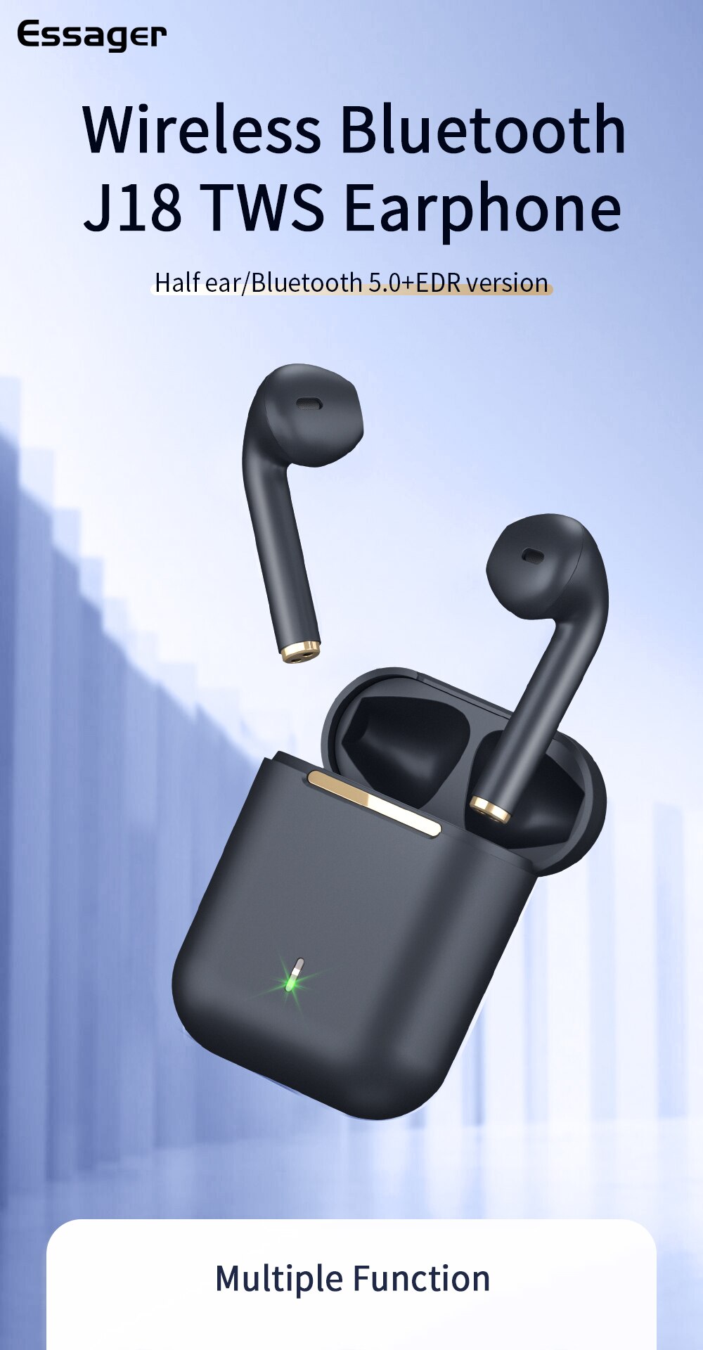 Essager J18 TWS casque sans fil Bluetooth écouteur casque véritable sans fil écouteurs pour iPhone 12 Pro Max mains libres écouteurs