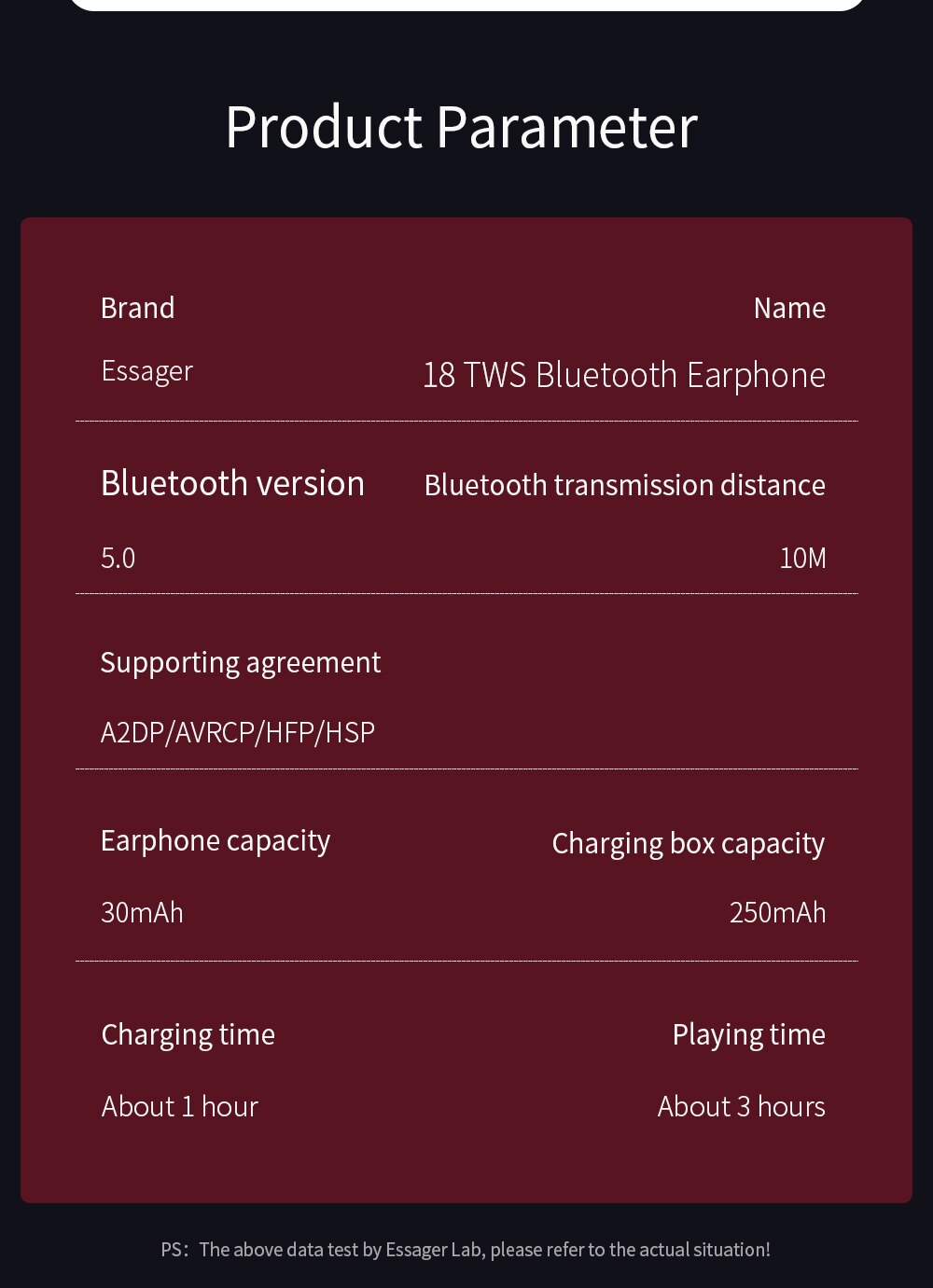 Essager J18 TWS casque sans fil Bluetooth écouteur casque véritable sans fil écouteurs pour iPhone 12 Pro Max mains libres écouteurs