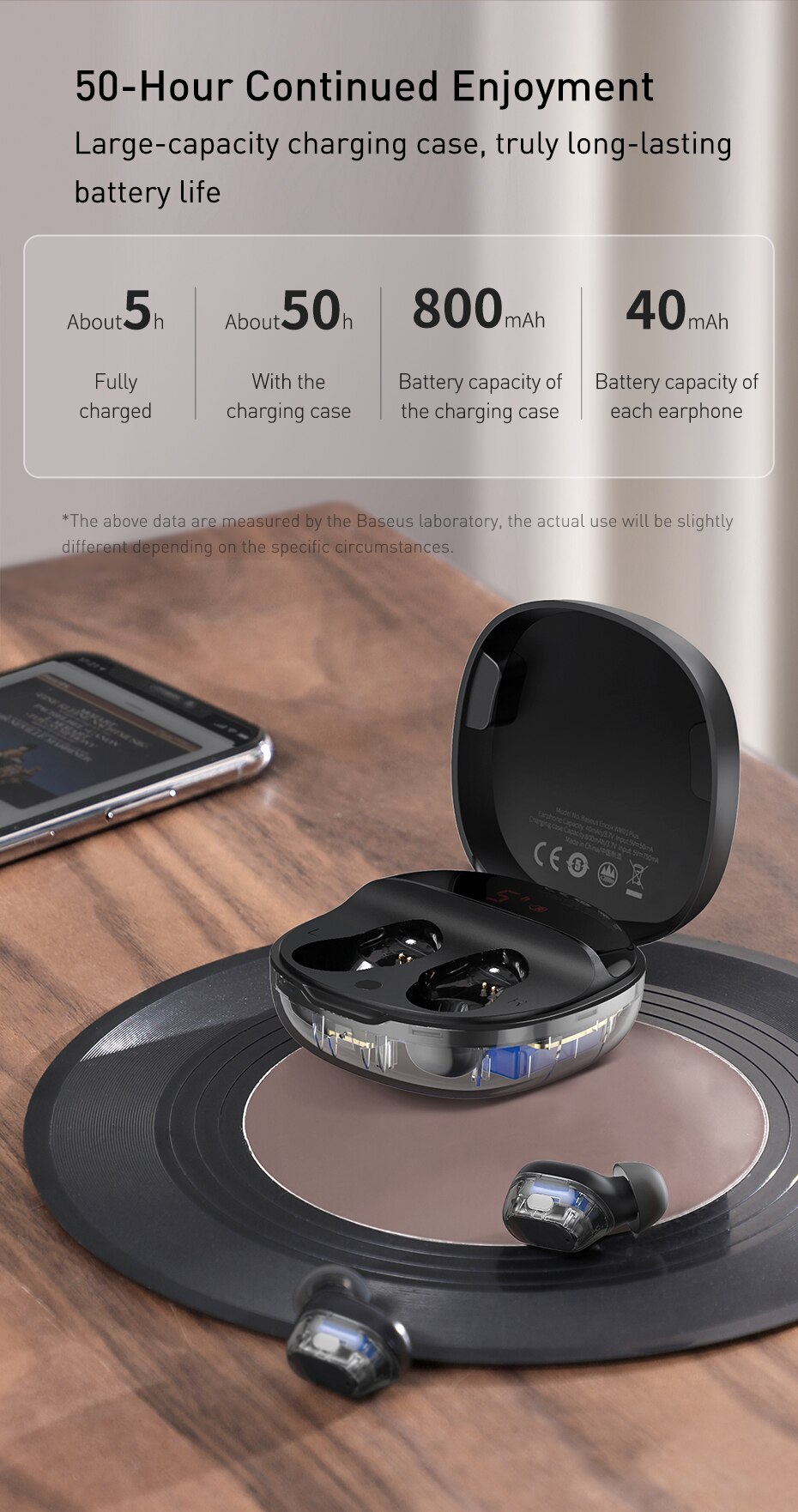 Baseus WM01 Plus TWS sans fil écouteur Bluetooth casque 5.0 véritable sans fil écouteurs dans les écouteurs pour iPhone 12 Pro Xiaomi