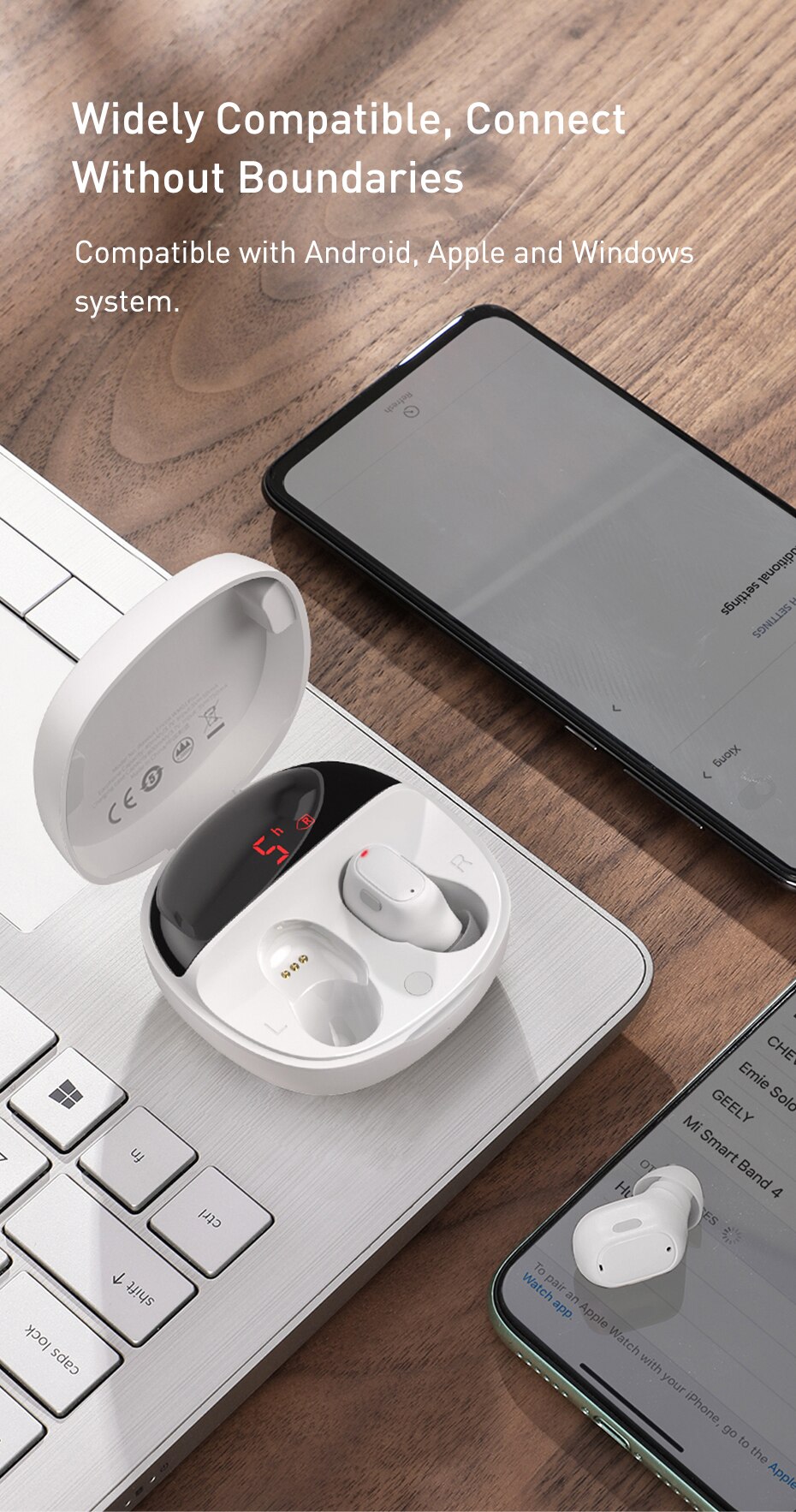 Baseus WM01 Plus TWS sans fil écouteur Bluetooth casque 5.0 véritable sans fil écouteurs dans les écouteurs pour iPhone 12 Pro Xiaomi