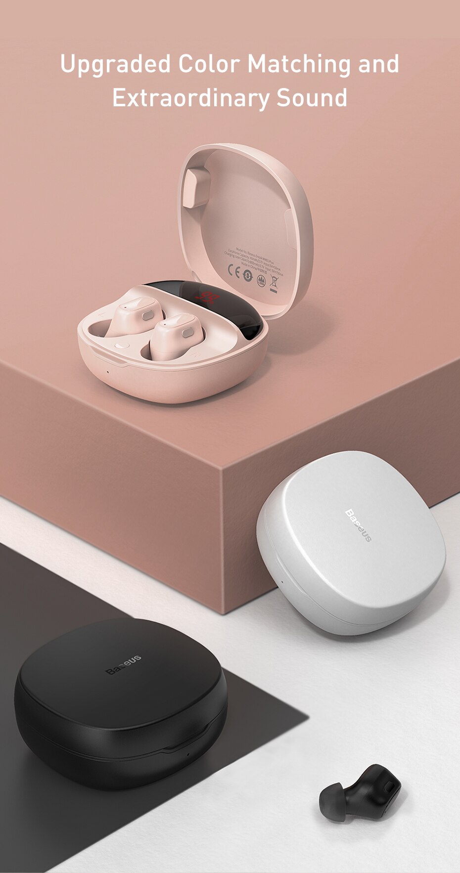 Baseus WM01 Plus TWS sans fil écouteur Bluetooth casque 5.0 véritable sans fil écouteurs dans les écouteurs pour iPhone 12 Pro Xiaomi