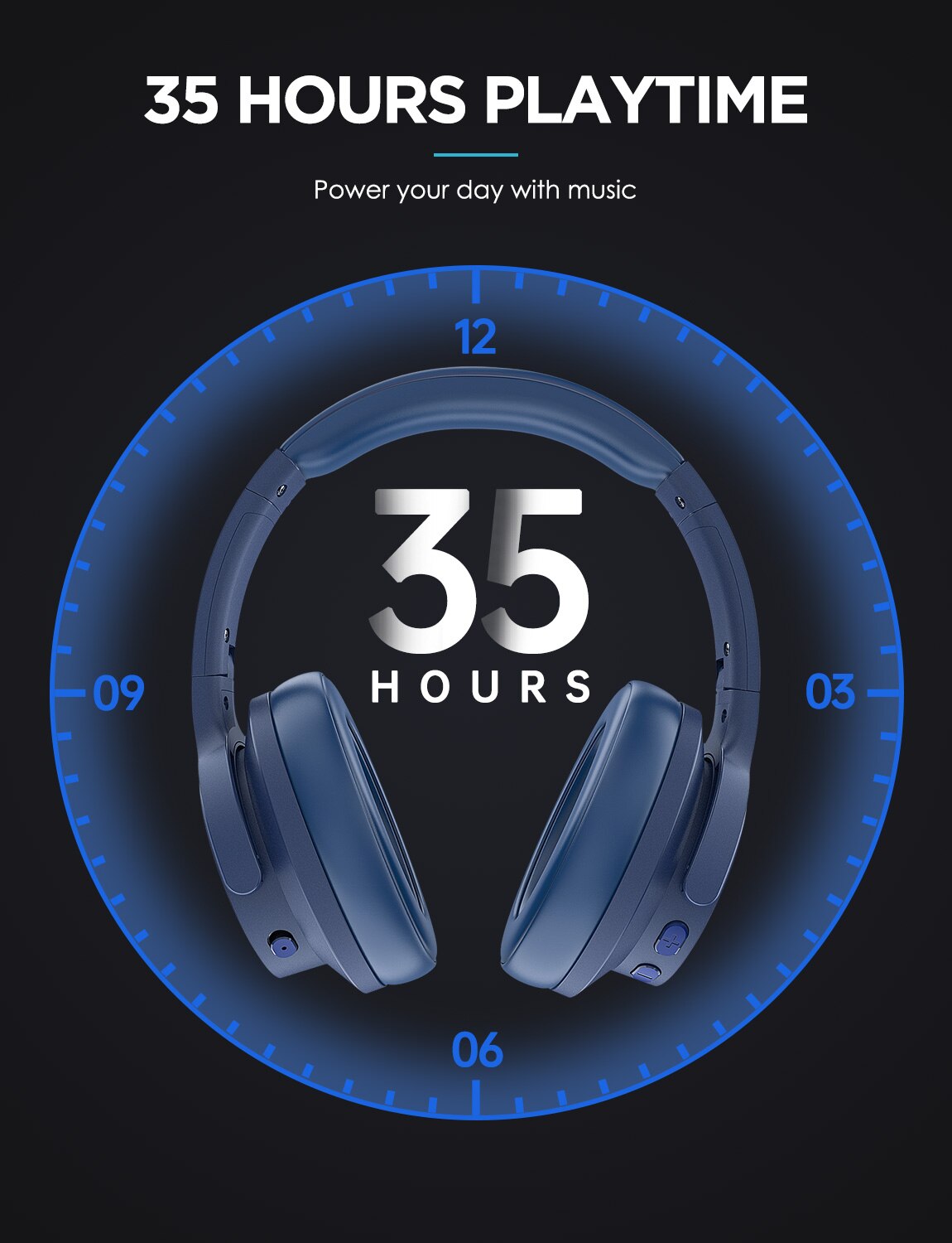 Mixcder E9 PRO aptX LL casque sans fil Bluetooth actif suppression du bruit casque USB charge rapide avec micro casques bleus