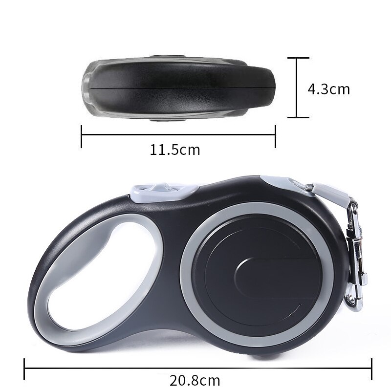 Laisse rétractable pour chien, extensible et automatique, robuste, 26 pieds, en Nylon, pour chat, grand, chiot, petit, moyen, accessoire pour animaux de compagnie