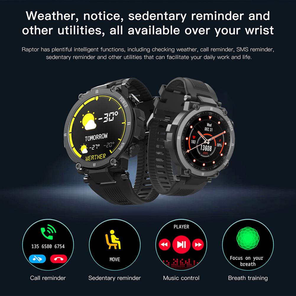 Montre connectée pour hommes et femmes, étanche ip68, moniteur de fréquence cardiaque, connexion Bluetooth, Fitness, pour KOSPET Raptor, nouvelle collection 2021 Montre connectée pour hommes et femmes, étanche ip68, moniteur de fréquence cardiaque, connexion Bluetooth, Fitness, pour KOSPET Raptor, nouvelle collection 2021