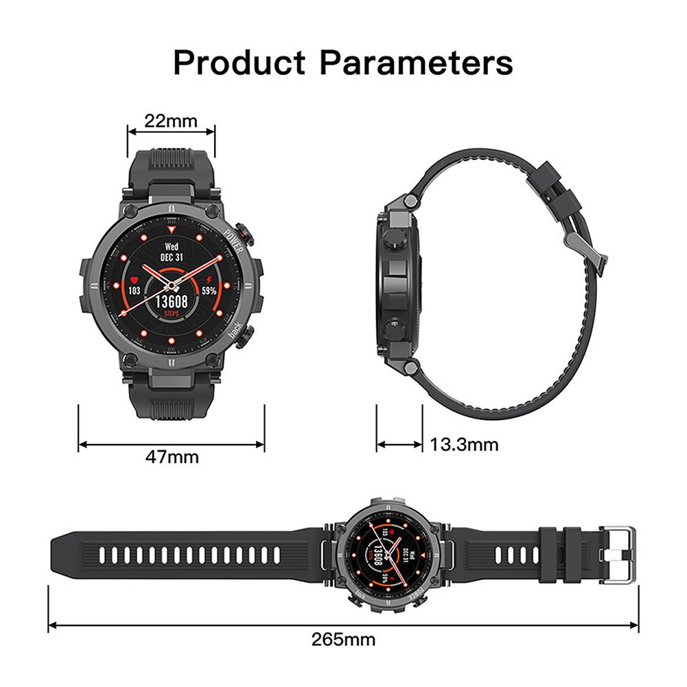 Montre connectée pour hommes et femmes, étanche ip68, moniteur de fréquence cardiaque, connexion Bluetooth, Fitness, pour KOSPET Raptor, nouvelle collection 2021 Montre connectée pour hommes et femmes, étanche ip68, moniteur de fréquence cardiaque, connexion Bluetooth, Fitness, pour KOSPET Raptor, nouvelle collection 2021