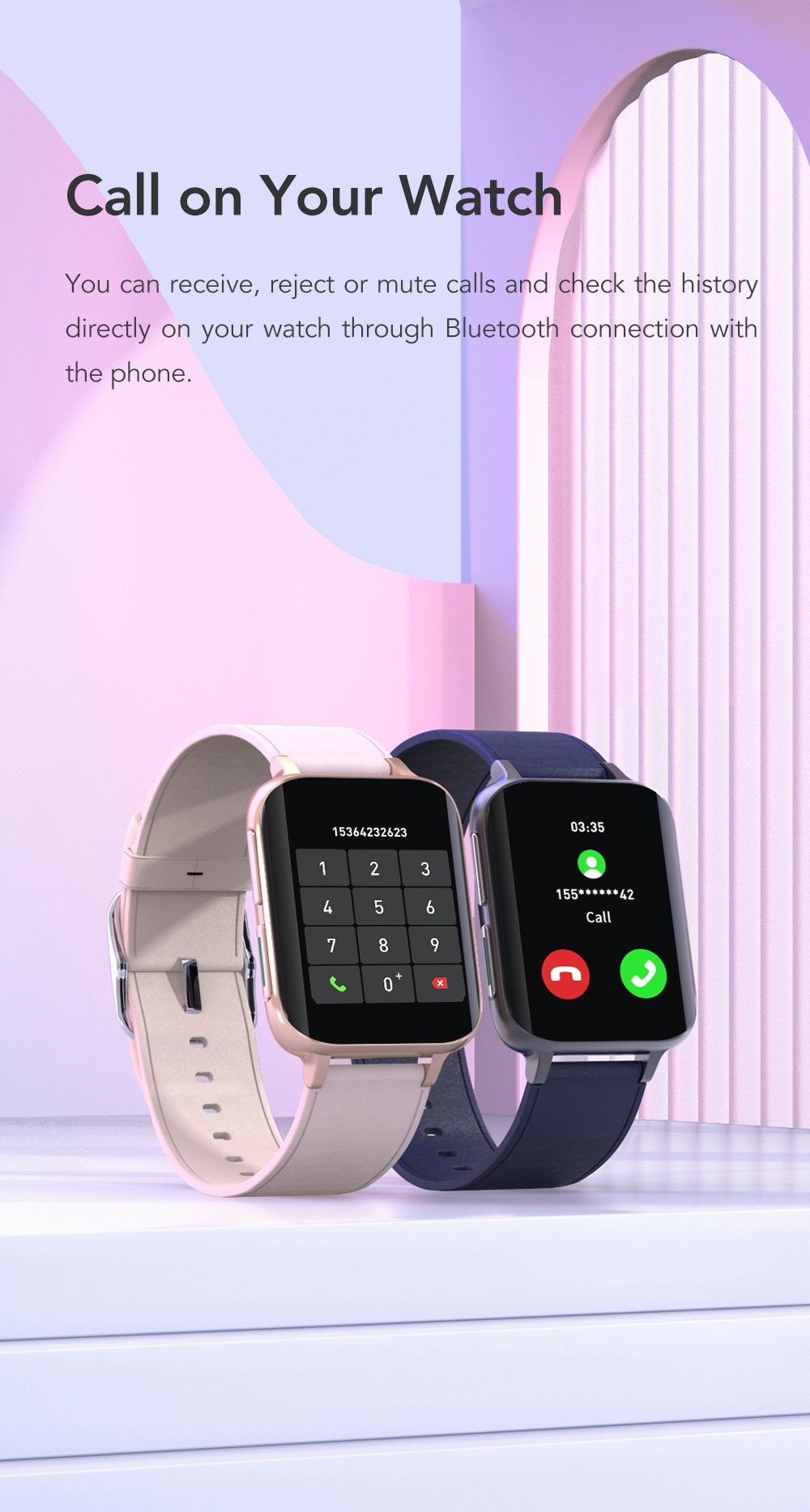 SANLEPUS – montre connectée pour hommes et femmes, avec appels Bluetooth, étanche, lecteur MP3, pour OPPO, Android, Apple, Xiaomi, Huawei, nouveau, 2021