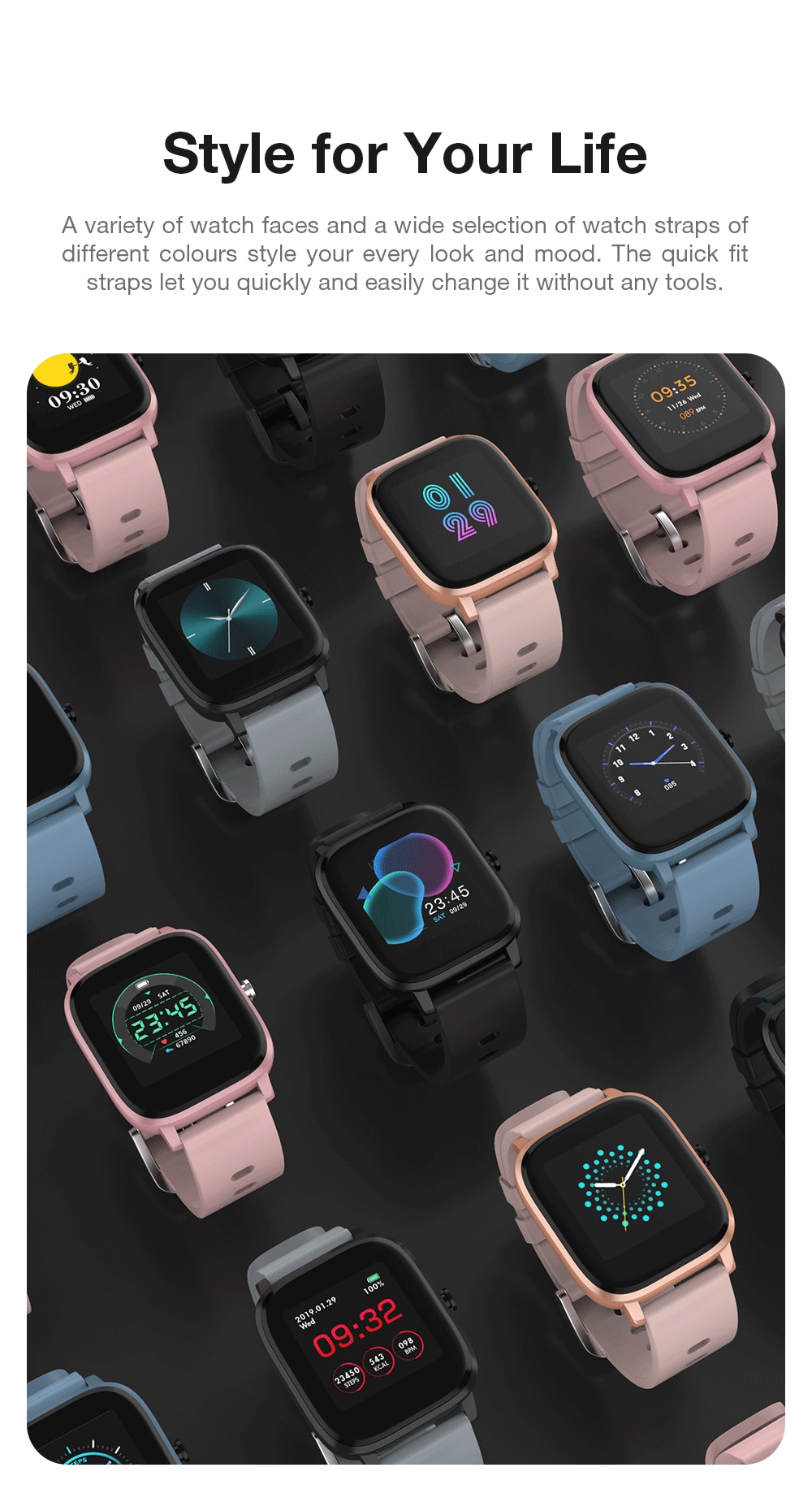 SANLEPUS – montre connectée pour hommes et femmes, Version globale, étanchéité IP67, Bracelet d'activité physique, pour Android Apple Xiaomi, nouveau, 2021