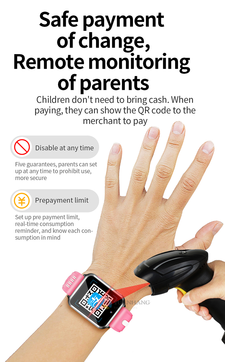 Montre connectée Android 9.0 pour enfants, avec caméra à distance, GPS, WI-FI, Google Play, Bluetooth, appel vidéo